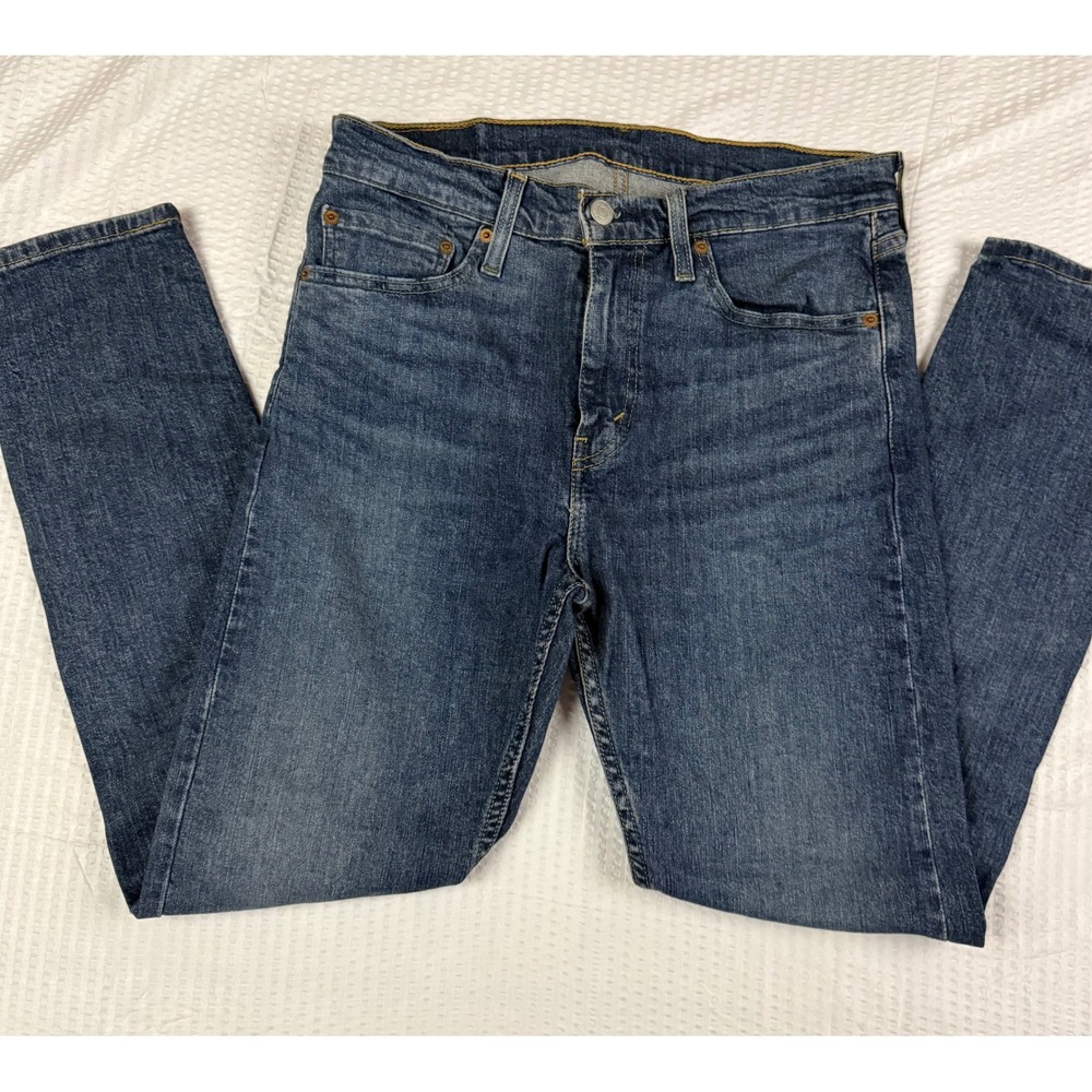 Levis 510 Skinny Fit Mens Jeans 31x30 Medium Wash Blue Denim Pants